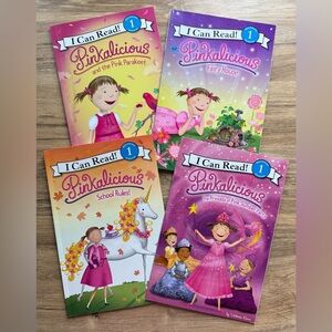 Lot of 4 Pinkalicious Level 1 I Can Read Paperback Books Literacy VGC
